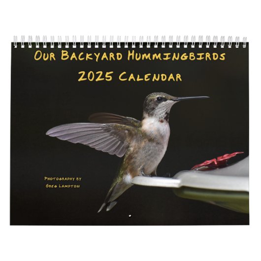 Hintergrund Hummingbirds 8.5" x 11" Kalender (Titelbild)