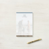 Hintergrund Ihres Fotos| Benutzerdefiniertes Monog Post-it Klebezettel (Auf Schreibtisch)