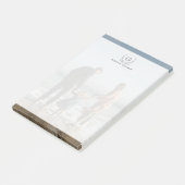 Hintergrund Ihres Fotos| Benutzerdefiniertes Monog Post-it Klebezettel (angewinkelt)