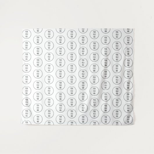 Hintergrund Ihres Logos für das Branding kleiner U Wandteppich (Vorderseite (Horizontal))