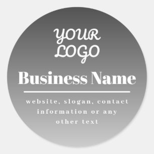 Hintergrund Ihres Logos Runder Aufkleber