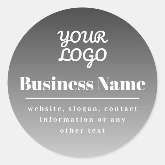 Hintergrund Ihres Logos Runder Aufkleber (Vorderseite)