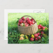 Hintergrund im Herbst Postkarte (Vorne/Hinten)