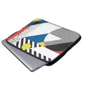 Hintergrund im Retro-modernen Stil Laptopschutzhülle (Vorne Knopf)