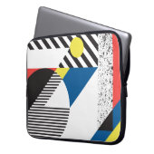 Hintergrund im Retro-modernen Stil Laptopschutzhülle (Vorderseite Links)
