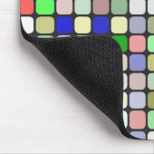 Hintergrund in farbigen Quadraten Mousepad (Ecke)