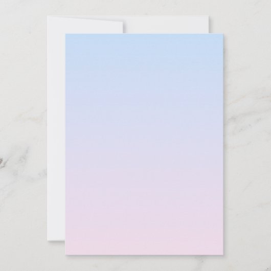 Hintergrund in Pink und Blau Einladung (Vorderseite)