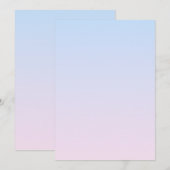 Hintergrund in Pink und Blau Einladung (Vorne/Hinten)