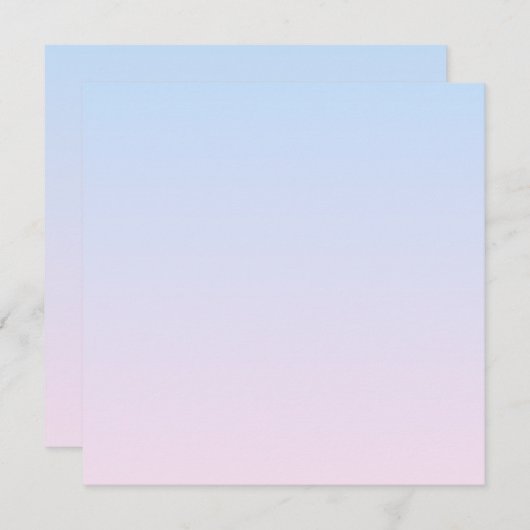 Hintergrund in Pink und Blau Einladung (Vorne/Hinten)