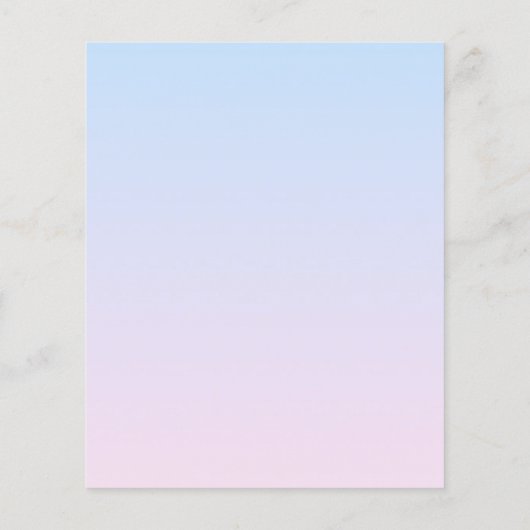 Hintergrund in Pink und Blau Flyer (Hinten)