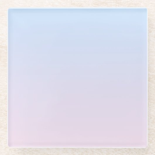 Hintergrund in Pink und Blau Glasuntersetzer (Vorderseite)