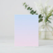 Hintergrund in Pink und Blau Postkarte (Stehend Vorderseite)
