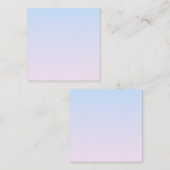 Hintergrund in Pink und Blau Quadratische Visitenkarte (Vorne/Hinten)