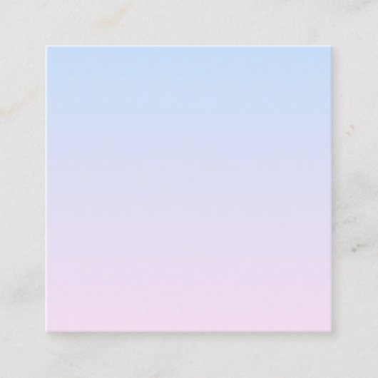 Hintergrund in Pink und Blau Quadratische Visitenkarte (Vorderseite)