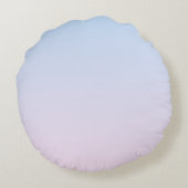 Hintergrund in Pink und Blau Rundes Kissen (Rückseite)