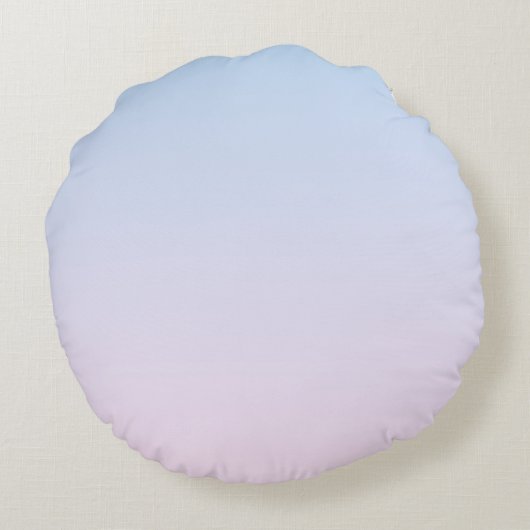 Hintergrund in Pink und Blau Rundes Kissen (Rückseite)