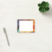 Hintergrund in Regenbogenfarben Post-it Klebezettel (Büro)