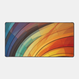 Hintergrund in Regenbogenfarben Schreibtischunterlage