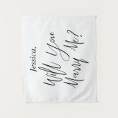 Hintergrund-Individuelle Name wird Sie heiraten Wandteppich (Vorderseite)