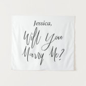 Hintergrund-Individuelle Name wird Sie heiraten Wandteppich (Vorderseite (Horizontal))