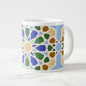Hintergrund islamischer Muster Jumbo-Tasse (Vorderseite Rechts)