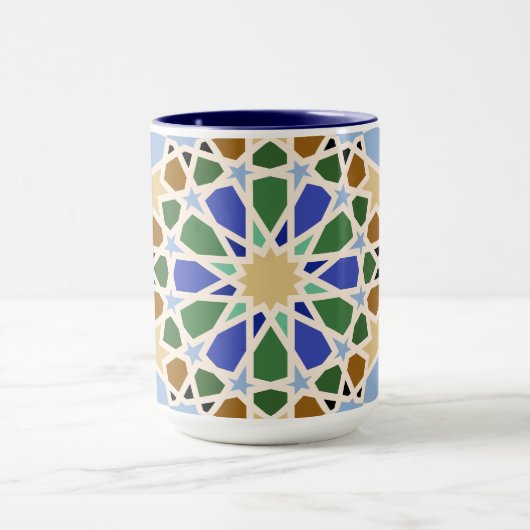 Hintergrund islamischer Muster Tasse (Zentrum)