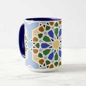 Hintergrund islamischer Muster Tasse (Vorderseite Links)