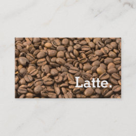 Hintergrund-Kaffeebohne-Loyalität Latte Lochkarte Treuekarte