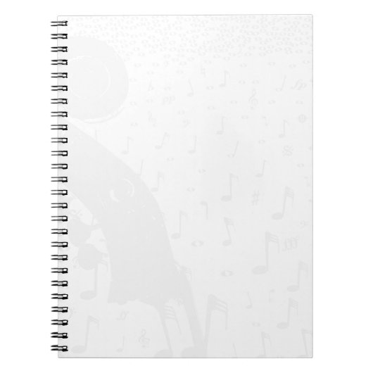 Hintergrund klassischer Musik Notizblock (Vorderseite)