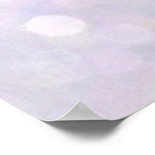 Hintergrund - Lavender Bokeh Lights Poster (Ecke)