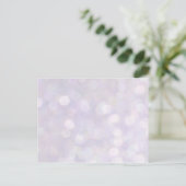 Hintergrund - Lavender Bokeh Lights Postkarte (Stehend Vorderseite)