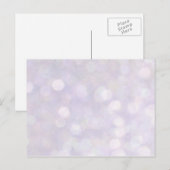 Hintergrund - Lavender Bokeh Lights Postkarte (Vorne/Hinten)