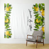 Hintergrund Lemon Fruit Wedding Wandteppich (Beispiel (Horizontal))