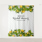 Hintergrund Lemon Fruit Wedding Wandteppich (Vorderseite)
