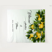 Hintergrund Lemon Fruit Wedding Wandteppich (Vorderseite (Horizontal))