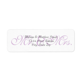 Hintergrund Lila - Rücksendeadressen-Aufkleber