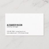 Hintergrund | Logo für den sicheren Online-Schlüss Visitenkarte (Rückseite)