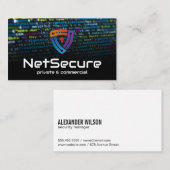 Hintergrund | Logo für den sicheren Online-Schlüss Visitenkarte (Vorne/Hinten)