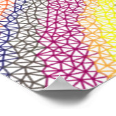 Hintergrund Low-Poly-Tapete Poster (Ecke)