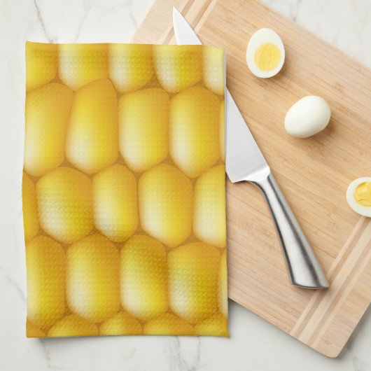 Hintergrund Maiskolben Geschirrtuch (Viertel Falte)