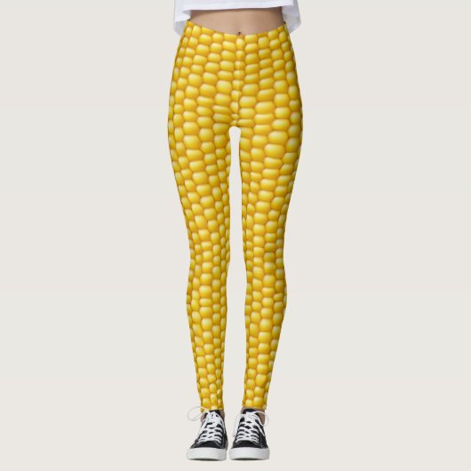 Hintergrund Maiskolben Leggings (Vorderseite)
