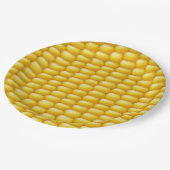 Hintergrund Maiskolben Pappteller (Schrägansicht)