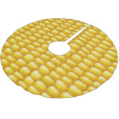 Hintergrund Maiskolben Polyester Weihnachtsbaumdecke (Schrägansicht)