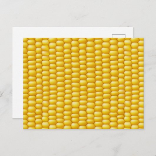 Hintergrund Maiskolben Postkarte (Vorne/Hinten)