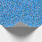 Hintergrund mehrerer Delfine Geschenkpapier (Ecke)