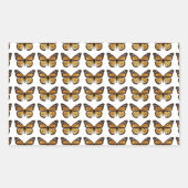 Hintergrund mehrerer Monarchschmetterlinge Rechteckiger Aufkleber (Vorderseite)