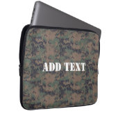 Hintergrund militärischer digitaler Wälder Laptopschutzhülle (Vorne Rechts)