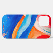 Hintergrund mit abstrakter Kunsttextur, Fragment w Case-Mate iPhone Hülle (Rückseite (Horizontal))