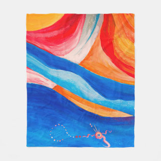 Hintergrund mit abstrakter Kunsttextur, Fragment w Fleecedecke