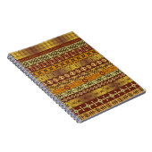 Hintergrund mit afrikanischen ethnischen Motiven Notizblock (Rechte Seite)